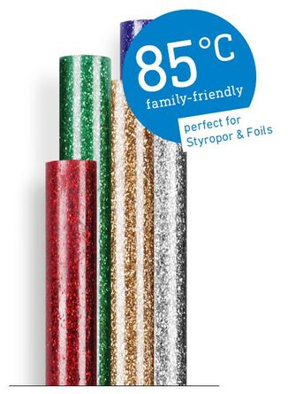  Glitter glue sticks 85°C Ø 7mm 16 ea. (96 g)